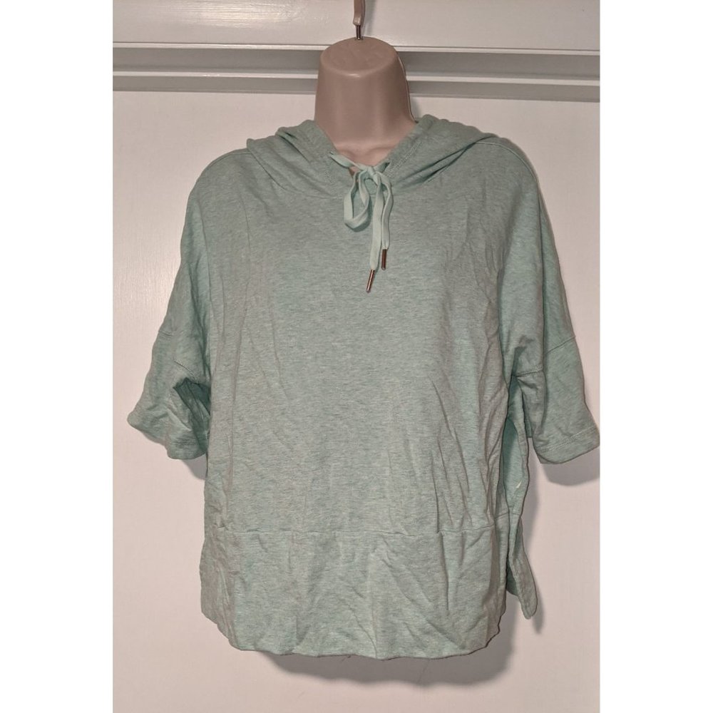 Calia cropped hoodie top sx L Green